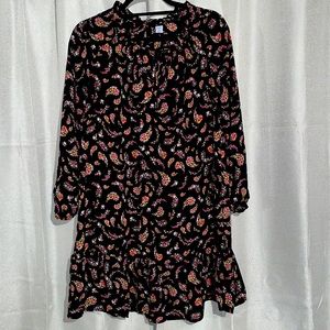 Old Navy Floral Smock Dress, Size Medium